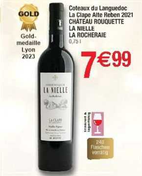 côteaux du languedoc la clape alte reben 2021 château rouquette la nielle la rocheraie