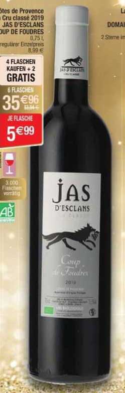Côtes De Provence Bio-rotwein Cru Classé 2019 Jas D'esclans Cuvée Coup De Foudre