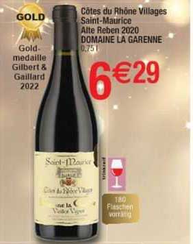 côtes du rhône villages saint-maurice alte reben 2020 domaine la garenne