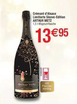 crémant d'alsace limitierte sleeve-édition arthur metz