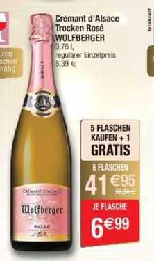 crémant d'alsace trocken rosé wolfberger
