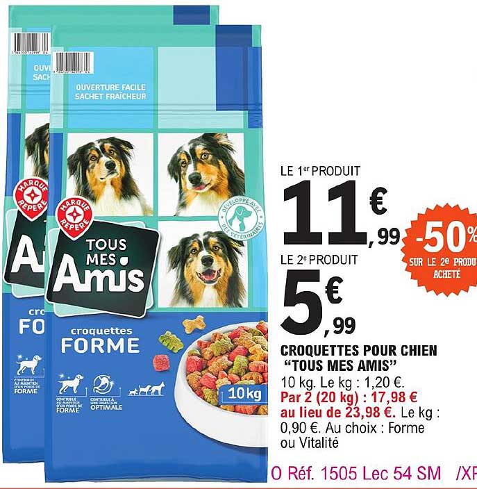croquettes pour chien "tous mes amis"