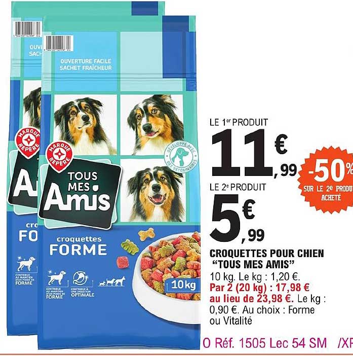 croquettes pour chien "tous mes amis"