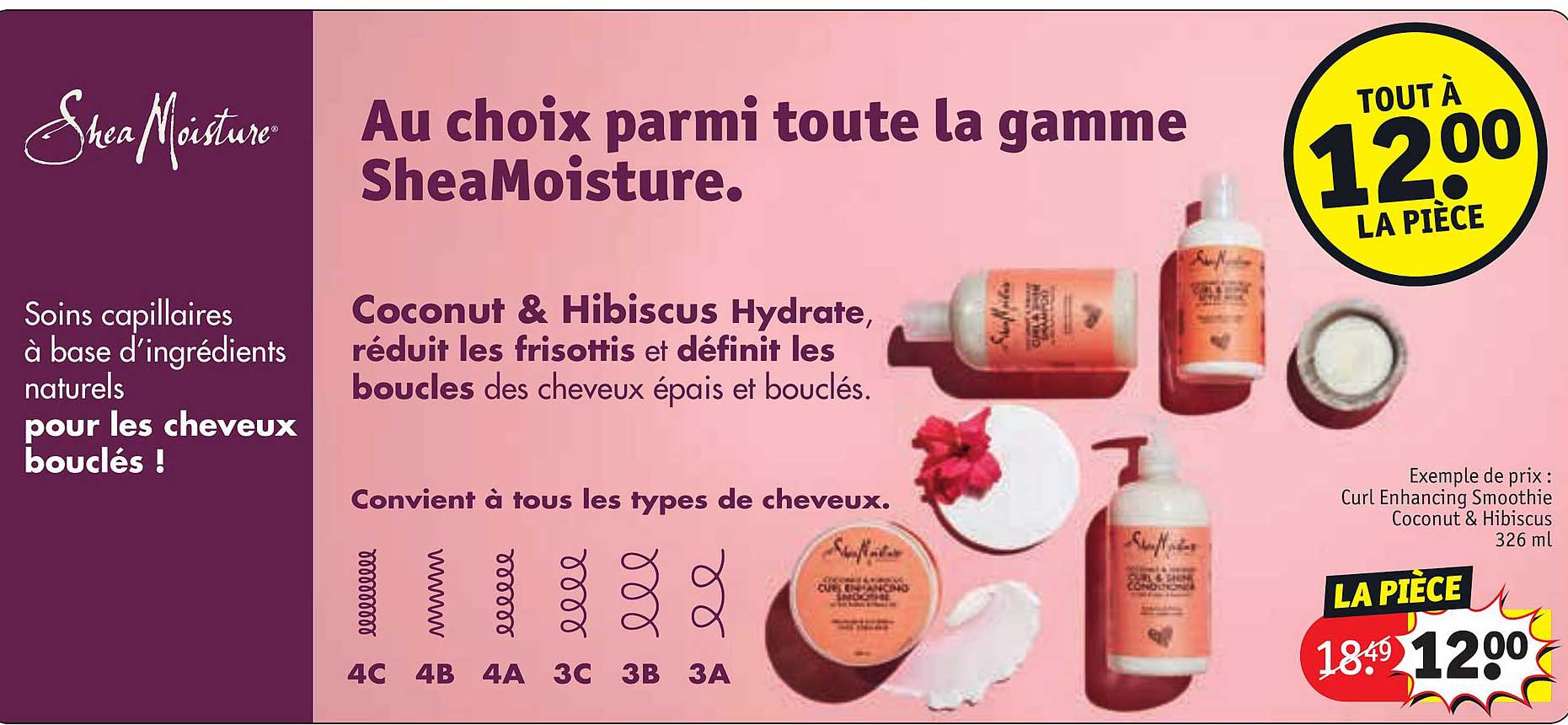 curl enhancing smoothie coconut & hibiscus shea moisture