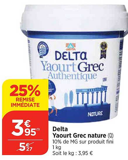 Delta Yaourt Grec Nature