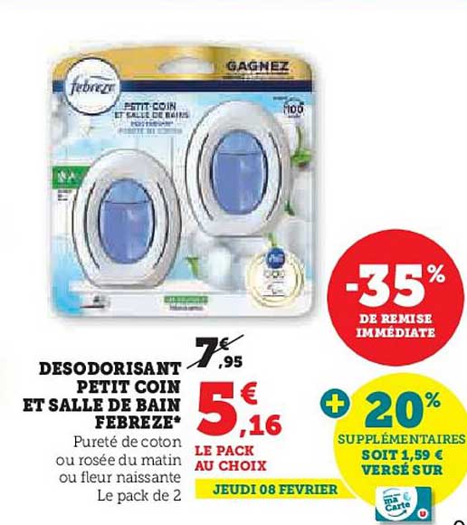Desodorante Petit Coin Et Salle De Bain Febreze