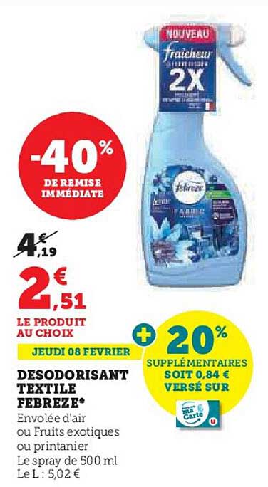 Désodorisant Textile Febreze