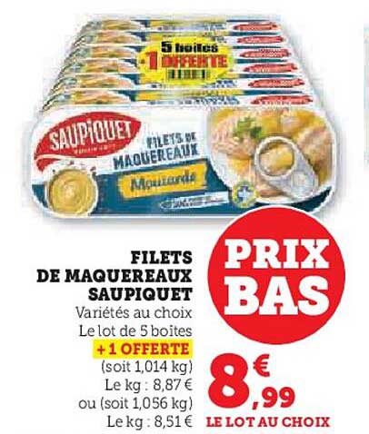 Filets De Maquereaux Saupiquet