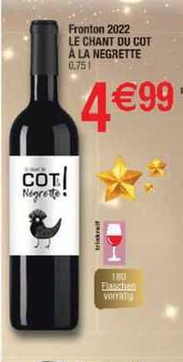 fronton 2022 le chant du cot à la negrette