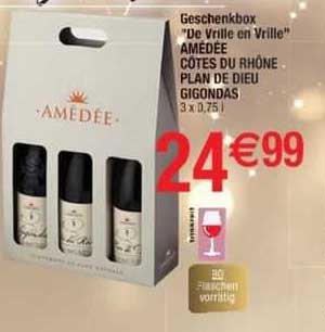 geschenkbox "de vrille en vrille" amédée côtes du rhône plan de dieu gigondas