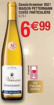 gewürztraminer 2021 maison pettermann cuvée particulière