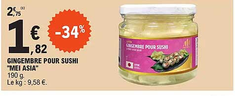 gingembre pour sushi "mei asia"
