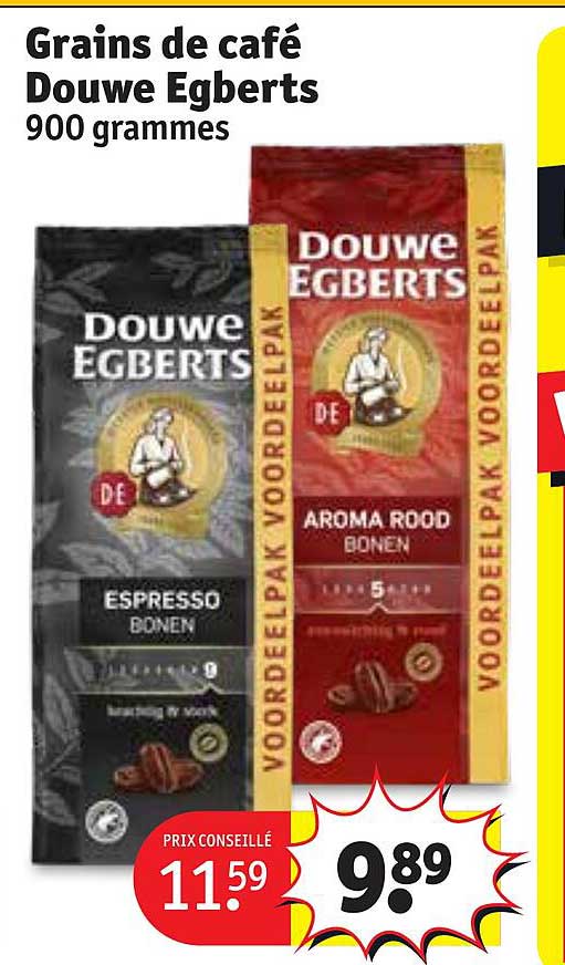 grains de café douwe egberts