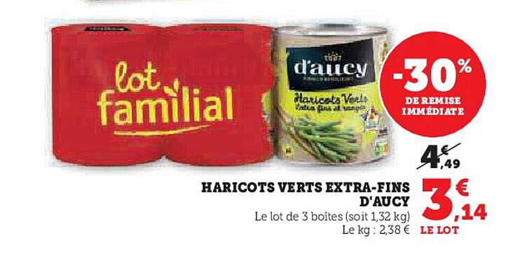 Haricots Vets Extra-fins D'aucy