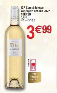 igp comté tolosan weißwein lieblich 2022 terréo