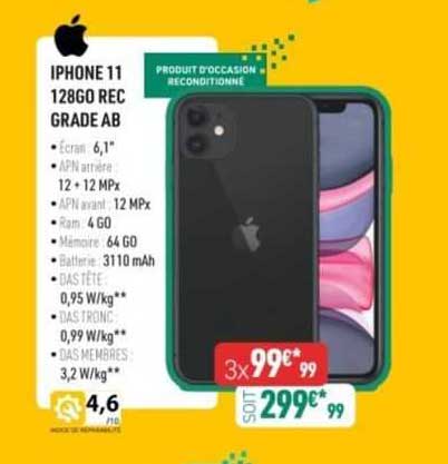 iphone 11 128go rec grade ab