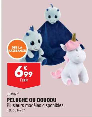 jemini peluche ou doudou