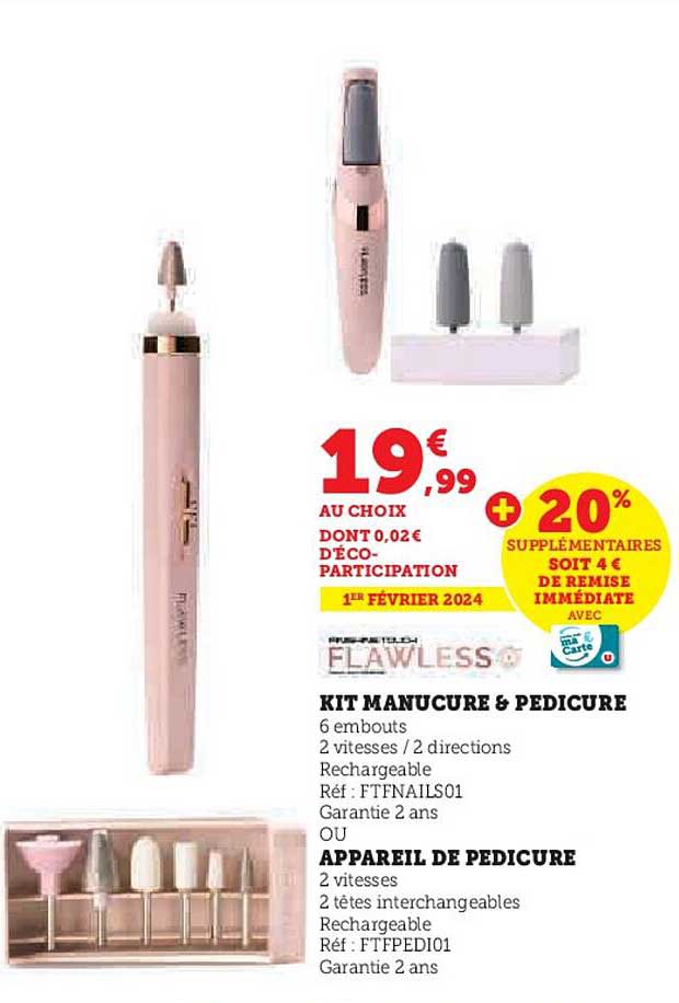 kit manucure & pédicure ou appareil de pédicure