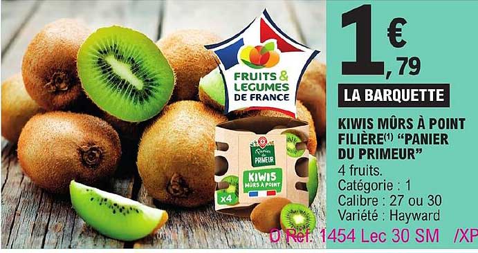 kiwis mûrs à point filière "panier du primeur"