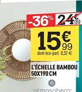 l'echelle bambou  50x190 cm