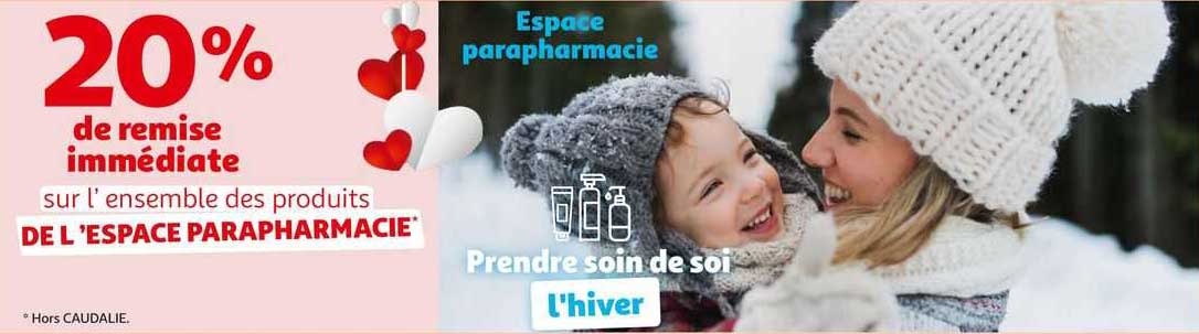 l'ensemble des produits de l'espace parapharmacie