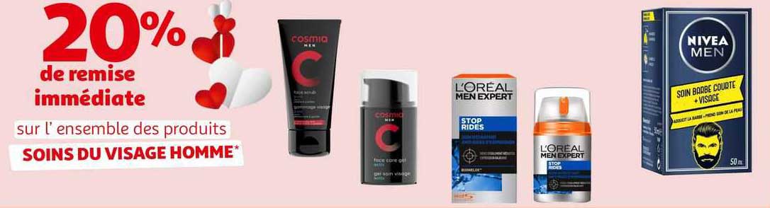 l'ensemble des produits soins du visage homme