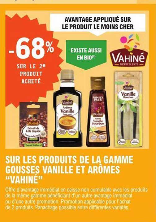 la gamme gousses vanille et arômes "vahiné"