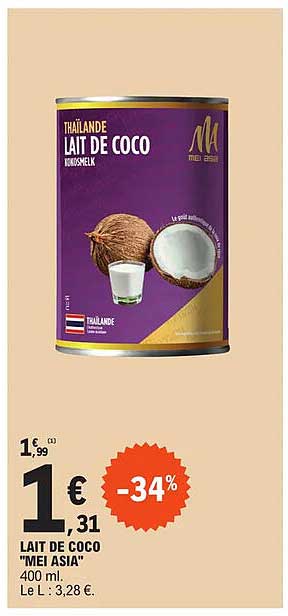 lait de coco "mei asia"