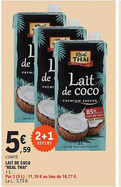 lait de coco "real thai"