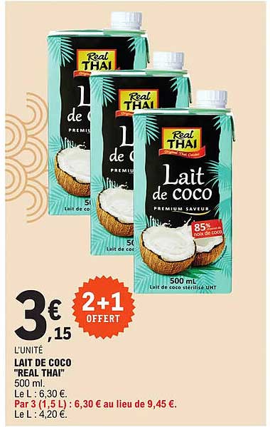 lait de coco "real thai"