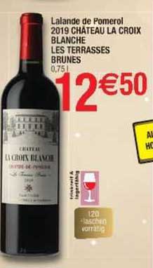 lalande de pomerol 2019 château la croix blanche les terrasses brunes