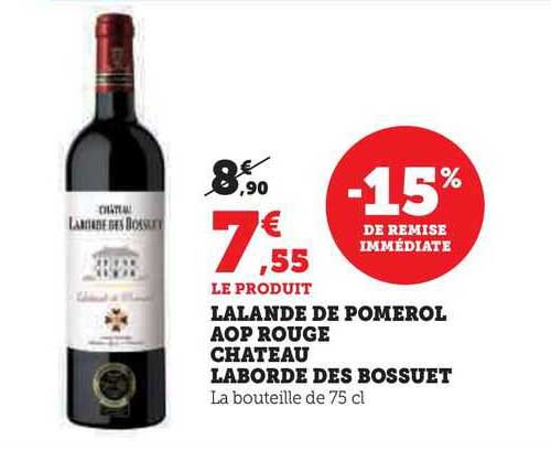 lalande de pomerol aop rouge château laborde des bossuet