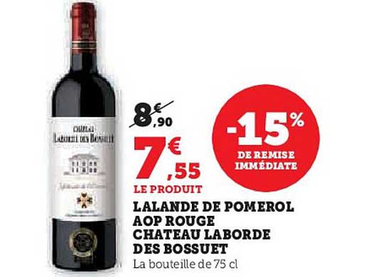 lalande de pomerol aop rouge chateau laborde des bossuet