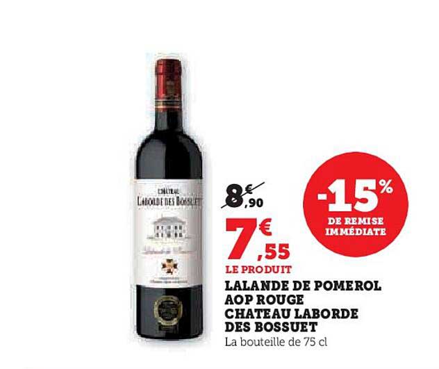 lalande de pomerol aop rouge château laborde des bossuet