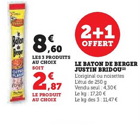 le baton de berger justin bridou