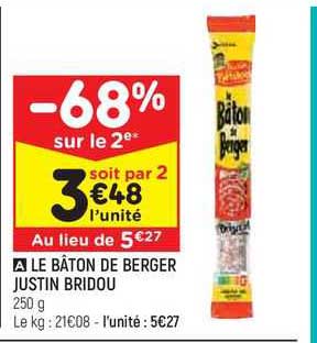 le bâton de berger justin bridou