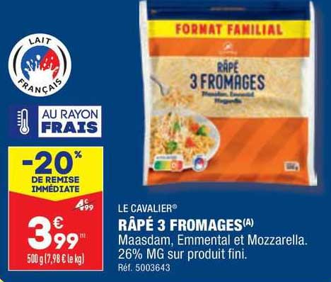 Le Cavalier Rape 3 Fromages