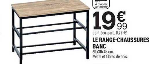 le range-chaussures banc