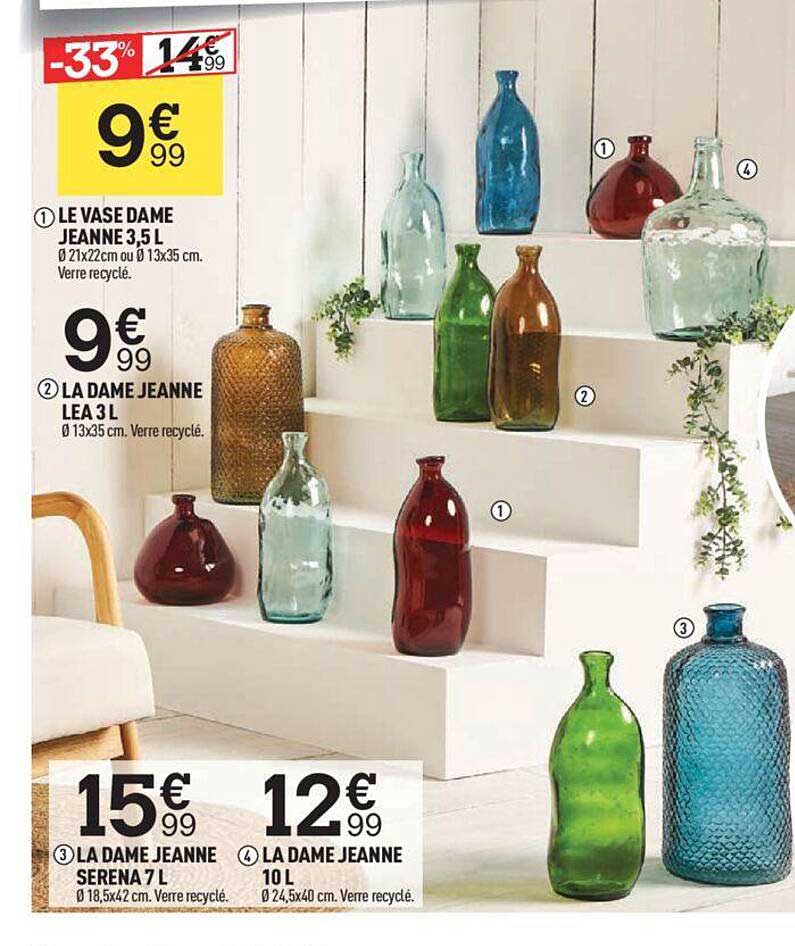 le vase dame jeanne 3,5 l