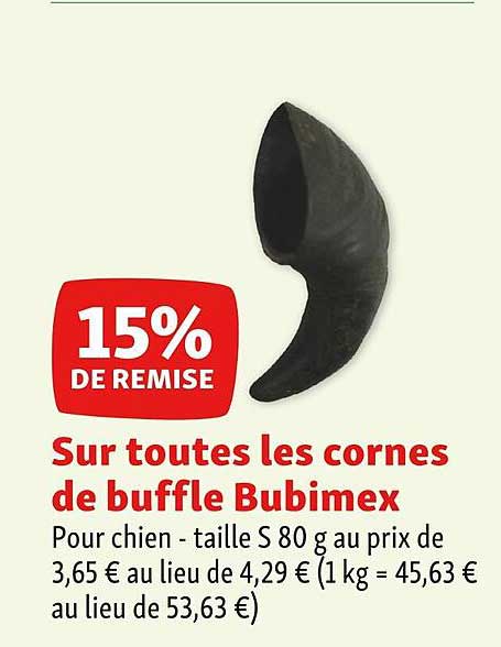 les cornes de buffle bubimex