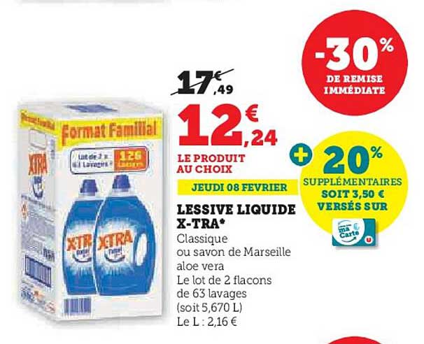 Lessive Liquide X-tra