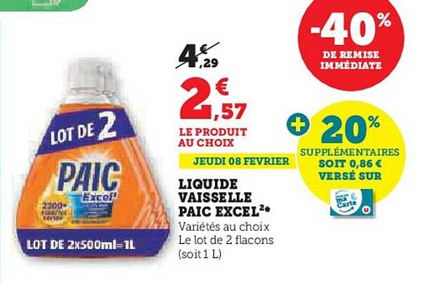 liquide vaisselle  paix excel