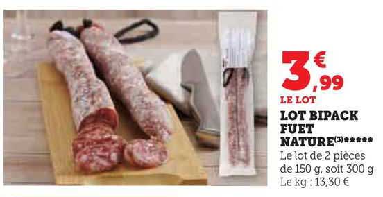 lot bipack fuet nature