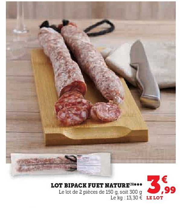 lot bipack fuet nature