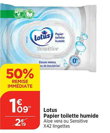 Lotus Papier Toilette Humide