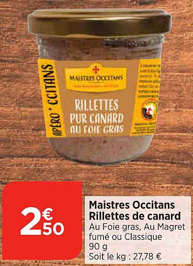 maistres occitans rillettes de canard