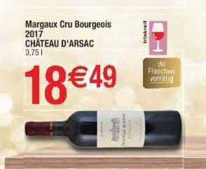 margaux cru bourgeois 2017 château d'arsac