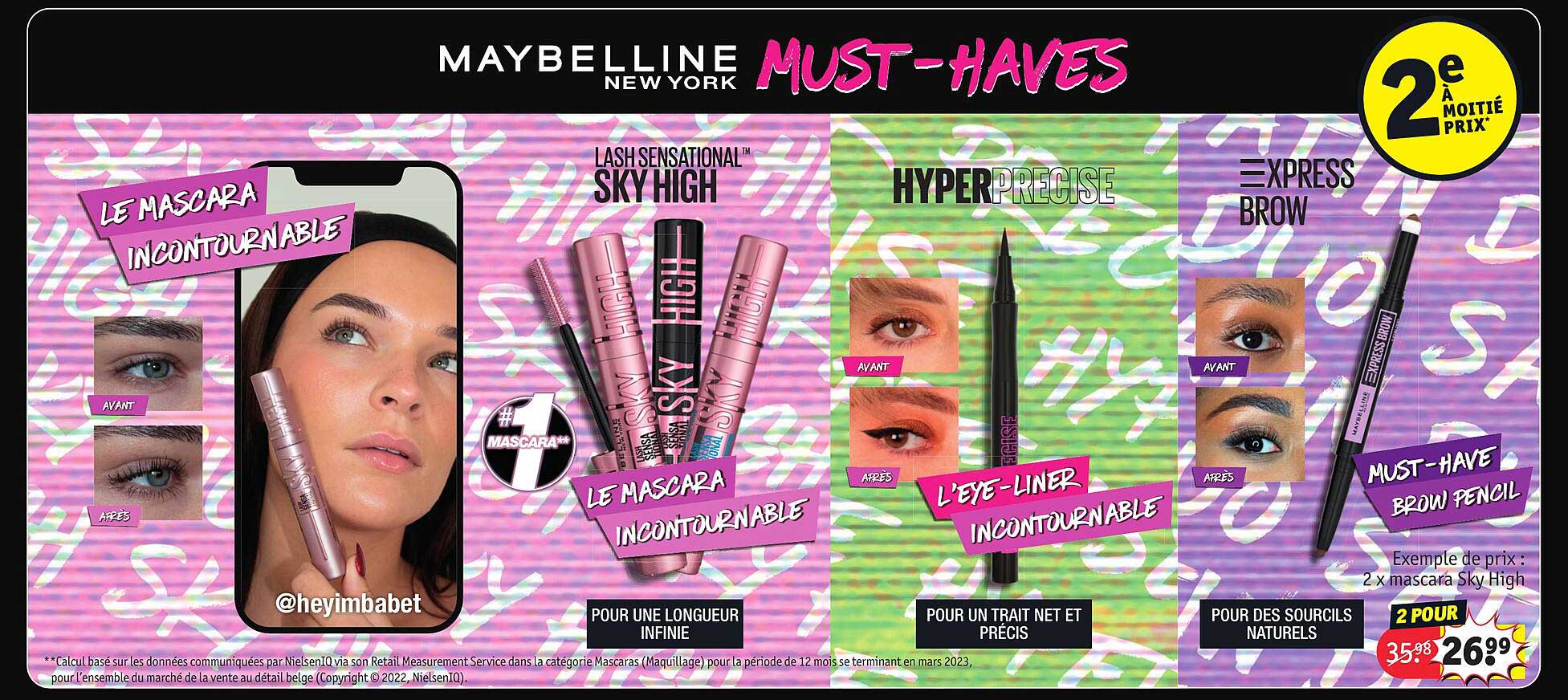 maybelline new york must-have 2 x mascara sky high