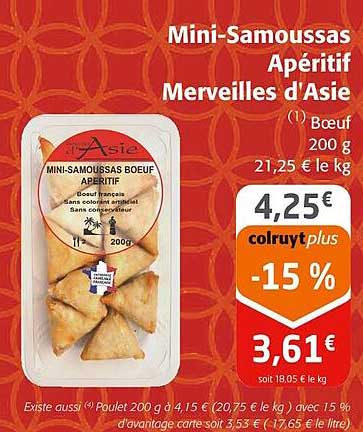 mini-samoussas apéritif merveilles d'asie