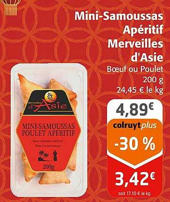 mini-samoussas apéritif merveilles d'asie
